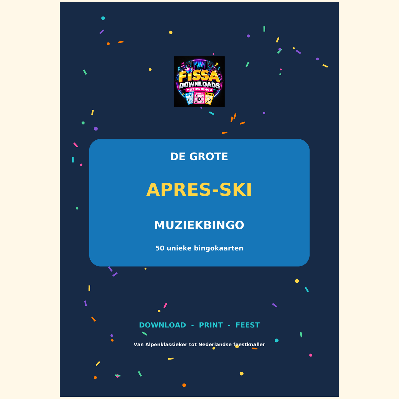Cover van De Grote Après-ski Muziekbingo