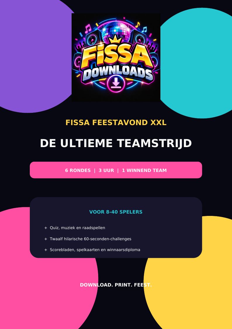 Cover van Fissa Feestavond XXL - De Ultieme Teamstrijd