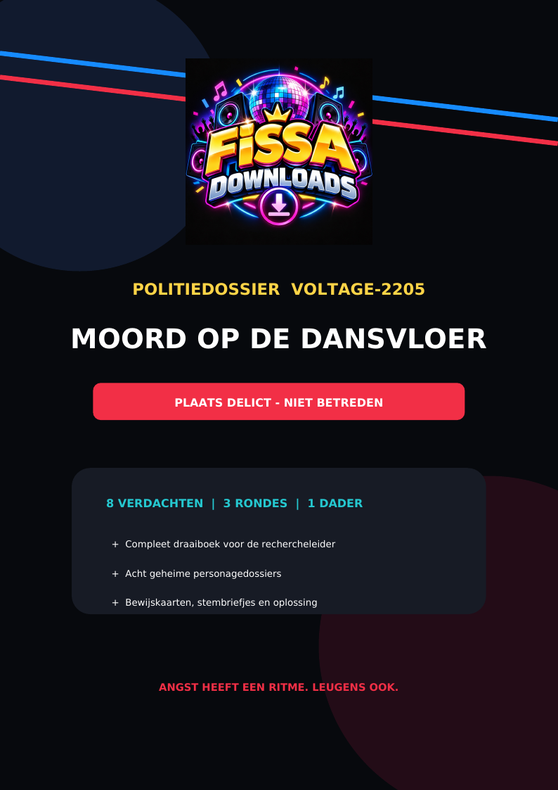 Cover van Fissa Moordspel - Moord op de Dansvloer